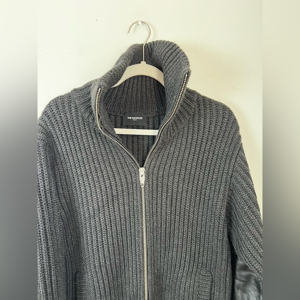 The Kooples Wool Zip Sweater Large - Picture 5 of 9